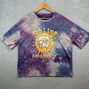 Sublime Long Beach CA Purple Tie Dye T-Shirt Size Small Short Sleeve